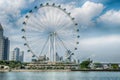 Singapore Flyer the giant ferris wheel in Singapore Royalty Free Stock Photo