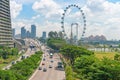 Singapore Flyer giant ferris wheel in Singapore Royalty Free Stock Photo