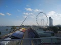 Singapore flyer and Marina bay Sands