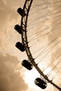 Singapore Flyer at sunset Royalty Free Stock Photo