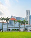 Singapore government and modern cityscape Royalty Free Stock Photo