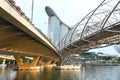 Singapore Helix bridge Royalty Free Stock Photo