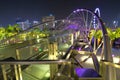 Singapore : Helix bridge Royalty Free Stock Photo