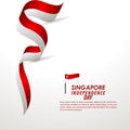 Singapore Independence Day Celebration Vector Template Design Illustration