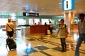 Singapore :Information counter at Changi Airport