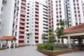 Facade of Housing Development Board (HDB) apartment units in Singapor