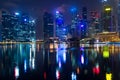 Singapore, 2017 January 10 - Landscape of the Marina Bay financi