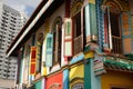 Old traditional shop house buildings Singapore Royalty Free Stock Photo