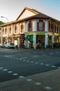 SINGAPORE - JULY 5, 2016 : Shop house in Singapore Royalty Free Stock Photo