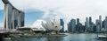 Panoramic view on Marina Bay