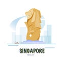 Singapore landmark. asean set -