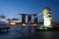 Singapore landmark Merlion Royalty Free Stock Photo