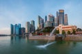 Singapore landmark Merlion Royalty Free Stock Photo