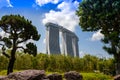 Singapore landscape in the day lights. Royalty Free Stock Photo