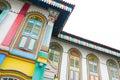 Singapore little india 22 june 2022. street view of Colorful facade buildings and traffic Royalty Free Stock Photo