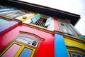 Singapore little india 22 june 2022. street view of Colorful facade buildings and traffic Royalty Free Stock Photo