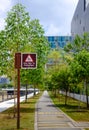 Singapore-02 MAR 2019: Singapore green park connector in city area view