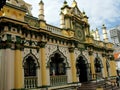 Colorful facade of the Abdul Gafoor Mosque. Singapore