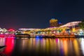 Clarke Quay, is a historical riverside quay in Singapore, located within the Singapore River Area Royalty Free Stock Photo