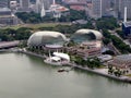 Opera Esplanade Theater in Marina Bay. Singapore Royalty Free Stock Photo