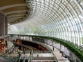 People walking the hallways of The Shoppes at Marina Bay Sands