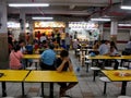 Typical Singapore Food Court or Hawker Royalty Free Stock Photo