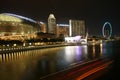 Singapore marina bay skyline Royalty Free Stock Photo