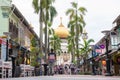 SINGAPORE - 26 12 2022 : Masjid Sultan, Singapore Mosque in historic Kampong Glam with golden dome in Singapore Royalty Free Stock Photo