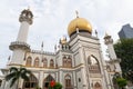 SINGAPORE - 26 12 2022 : Masjid Sultan, Singapore Mosque in historic Kampong Glam with golden dome in Singapore Royalty Free Stock Photo