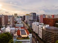 SINGAPORE - 26 MAY 2019 - Aerial view of downtown City Hall, Singapore Royalty Free Stock Photo