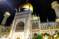 The Famous Sultan Mosque Singapore at Night