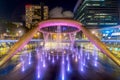 SINGAPORE-May 1, 2017 : landscape of Fountain of Wealth Suntec c