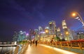 Singapore Merlion cityscape Royalty Free Stock Photo