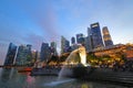 Singapore Merlion cityscape Royalty Free Stock Photo