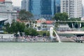 Singapore merlion park river view