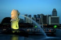 Singapore: The Merlion and Skyline