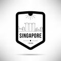 Singapore Modern Skyline Vector Template