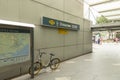 Singapore MRT subway Chinatown station Royalty Free Stock Photo
