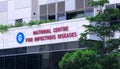 Singapore National Centre for Infectious Diseases NCID building exterior sign Royalty Free Stock Photo