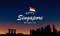 Singapore National Day Background Design