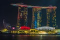 Singapore National Day 50years sand hotel point red light Royalty Free Stock Photo