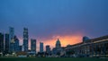 Singapore National Gallery at Sunset