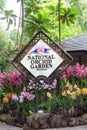 Singapore national orchid garden sign