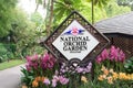 Singapore national orchid garden sign