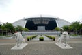 The Singapore National Stadium features a 83m tall steel dome with a retractable roof, one of the largest in the world