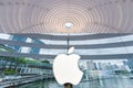 Singapore 2020: Newest Apple Store in Marina Bay Sands Floats on Water Royalty Free Stock Photo