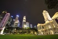 Singapore night cityscape Royalty Free Stock Photo