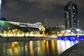 Singapore night scene Royalty Free Stock Photo