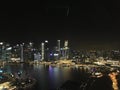 Singapore by night Royalty Free Stock Photo