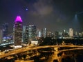 Singapore night view Royalty Free Stock Photo